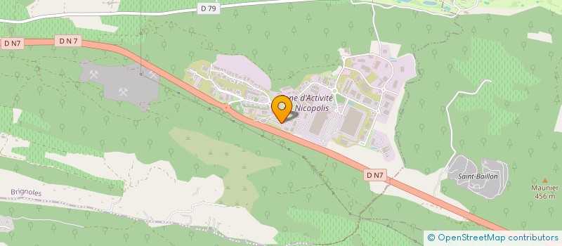localisation de l'entreprise DUCLAUX CHAPE COTE D'AZUR à BRIGNOLES