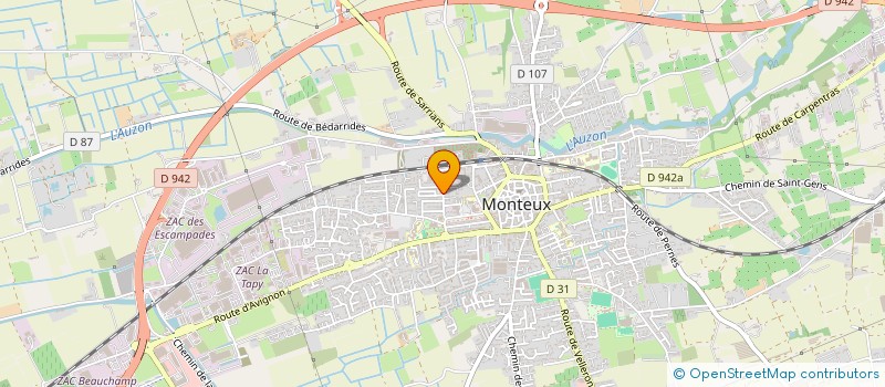 localisation de l'entreprise DUCLAUX ET FILLE  MONTEUX