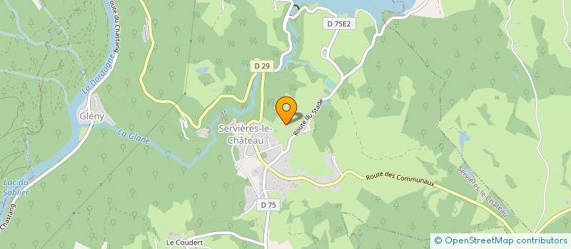 localisation de l'entreprise DUCLAUX FORETS à RILHAC-XAINTRIE
