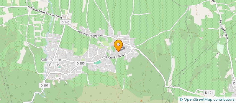 localisation de l'entreprise DUCLAUX JARRY  SAINT-VICTOR-LA-COSTE