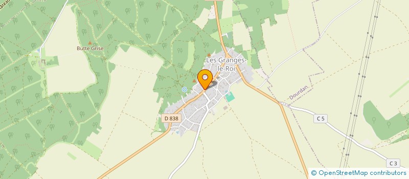 localisation de l'entreprise DUCLEROIR à LES GRANGES-LE-ROI