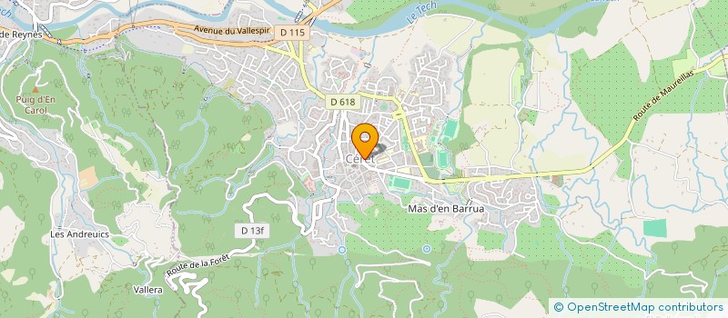 localisation de l'entreprise DUCLOS  CERET