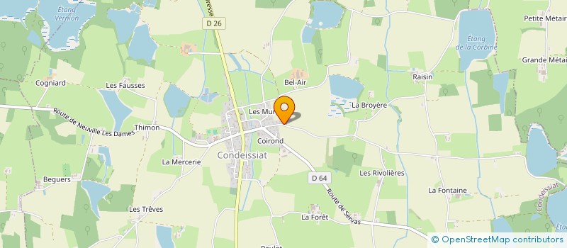 localisation de l'entreprise DUCLOS BATIMENT  CONDEISSIAT