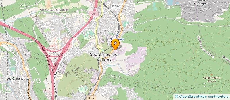 localisation de l'entreprise DUCLOS CHIMIE à SEPTEMES-LES-VALLONS