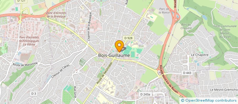 localisation de l'entreprise DUCLOS SAINT PIERRE à BOIS-GUILLAUME