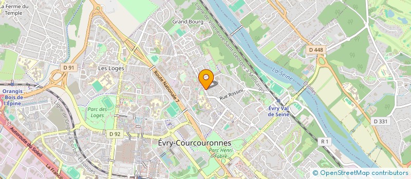 localisation de l'entreprise DUCLOS                        YVONNHUGUE  EVRY-COURCOURONNES