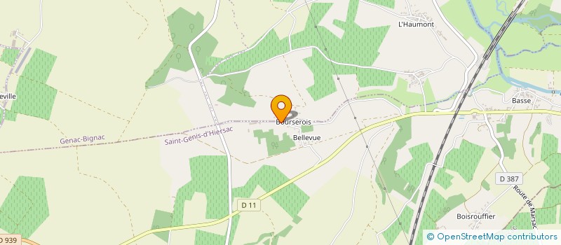 localisation de l'entreprise DUCLOUX TP à SAINT GENIS D'HIERSAC