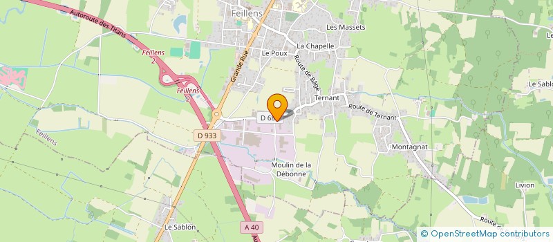 localisation de l'entreprise DUCLUT ET FILS   FEILLENS