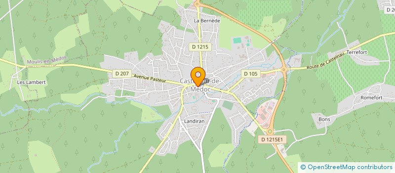 localisation de l'entreprise DUCLUZEAU NUMERO 7  CASTELNAU-DE-MEDOC