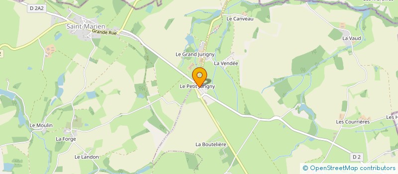 localisation de l'entreprise DUCLUZEAUD FRERES à SAINT-PIERRE-LE-BOST