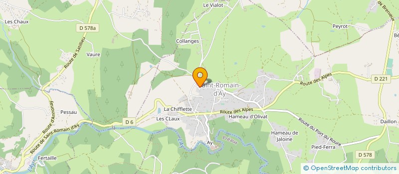 localisation de l'entreprise DUCOIN  T.P.L. à QUINTENAS