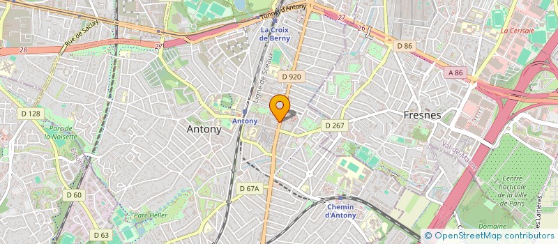 localisation de l'entreprise DUCOMTE à ANTONY