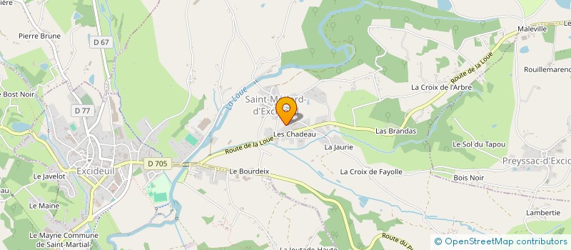 localisation de l'entreprise DUCONGE PEREIRA à SAINT MEDARD D'EXCIDEUIL