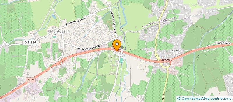 localisation de l'entreprise DUCOS AUTOS 33  MONTUSSAN