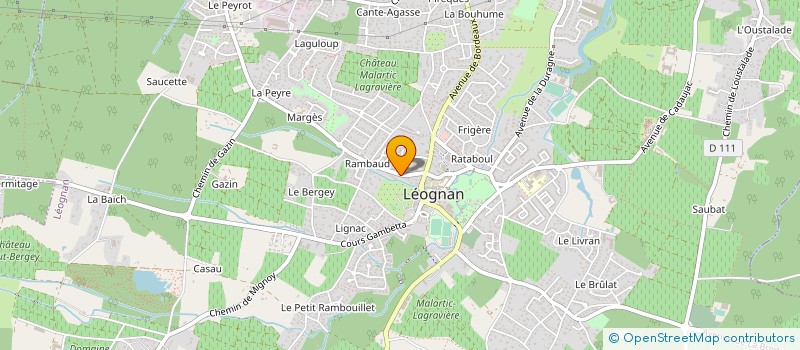 localisation de l'entreprise DUCOS PEINTURE à LEOGNAN