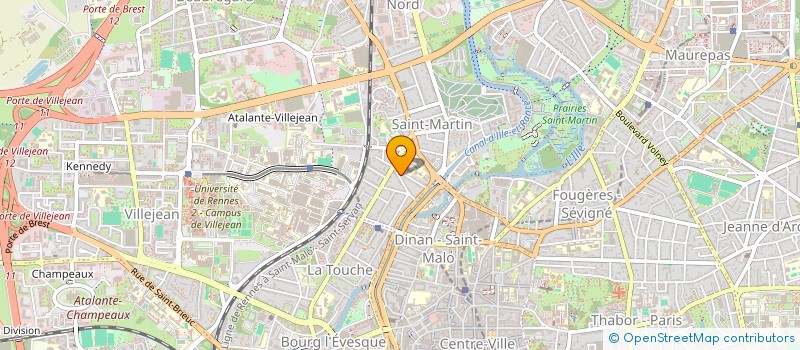 localisation de l'entreprise DUCOUDRAY T.A  RENNES