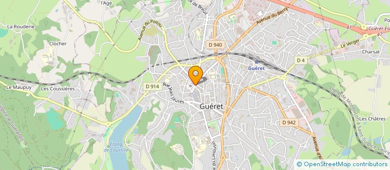 localisation de l'entreprise DUCOUP DU GOUT  GUERET