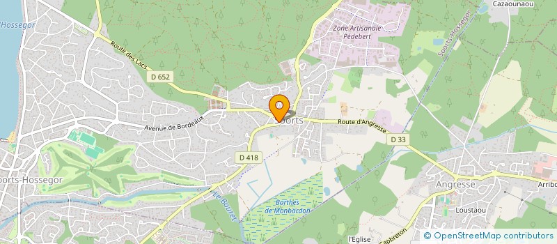 localisation de l'entreprise DUCOURAU ECHEVARRIA BAUDELET  SOORTS-HOSSEGOR