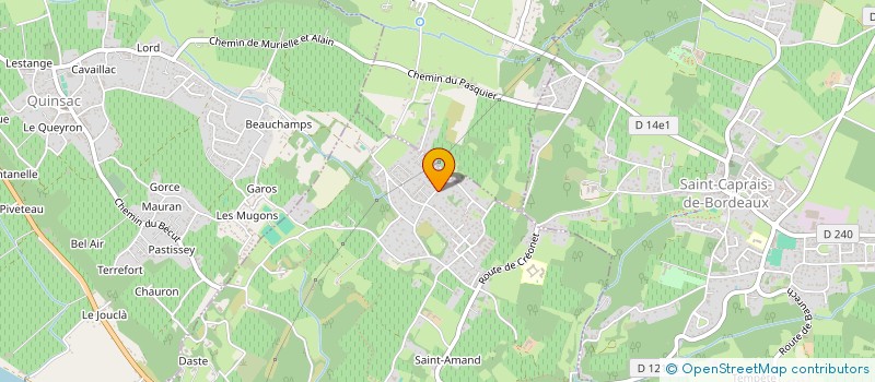 localisation de l'entreprise DUCOURRET  CAMBES