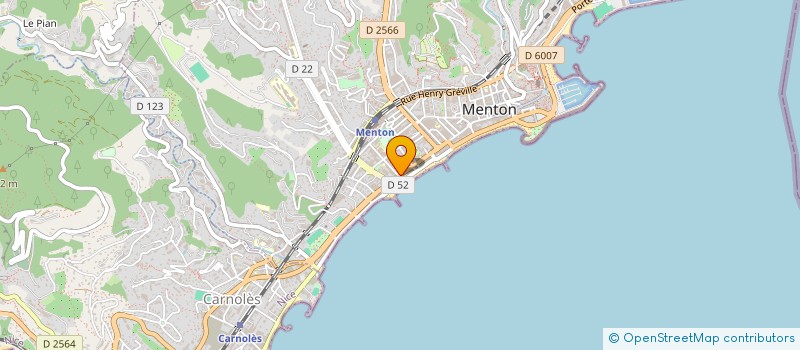 localisation de l'entreprise DUCREUX ET ASSOCIES à MENTON