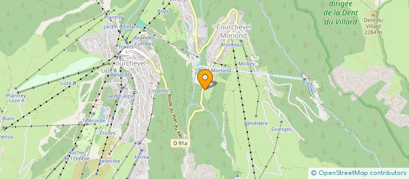 localisation de l'entreprise DUCREUZET ET SES ENFANTS à COURCHEVEL