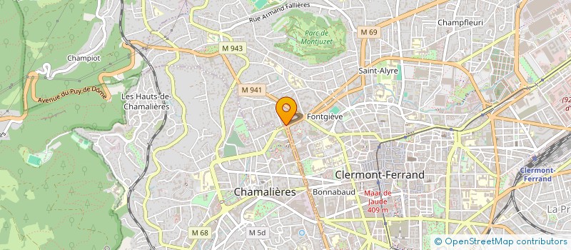 localisation de l'entreprise DUCREUZET ET SES ENFANTS SA  CLERMONT-FERRAND