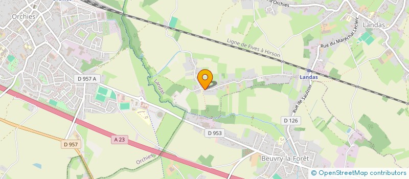 localisation de l'entreprise DUCROCQ BOURDEL DU HENNOY  LANDAS