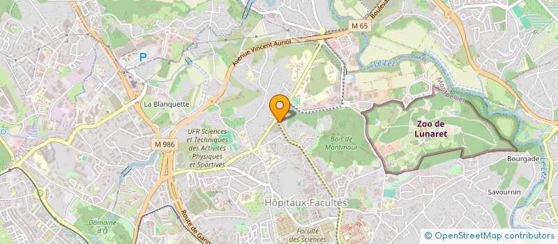 localisation de l'entreprise DUCROS ET GUIRAUDOU INDUSTRIES à MONTPELLIER
