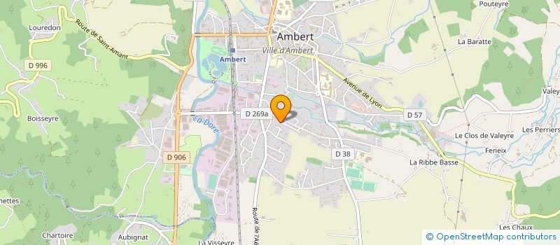 localisation de l'entreprise DUCROS OLIVIER à AMBERT
