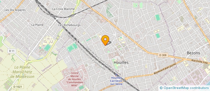 localisation de l'entreprise DUCROS TRUONG IMMO  HOUILLES