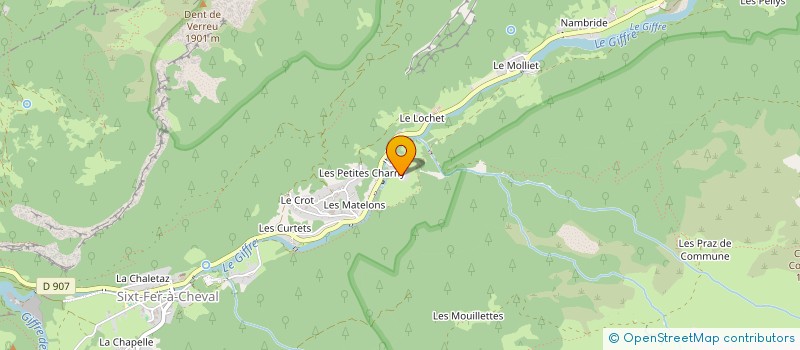 localisation de l'entreprise DUCROZ ELECTRICITE à SIXT-FER-A-CHEVAL