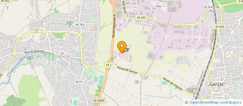 localisation de l'entreprise DUDE  CEBAZAT