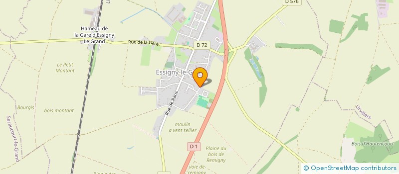 localisation de l'entreprise DUDEBOUT JV  ESSIGNY-LE-GRAND