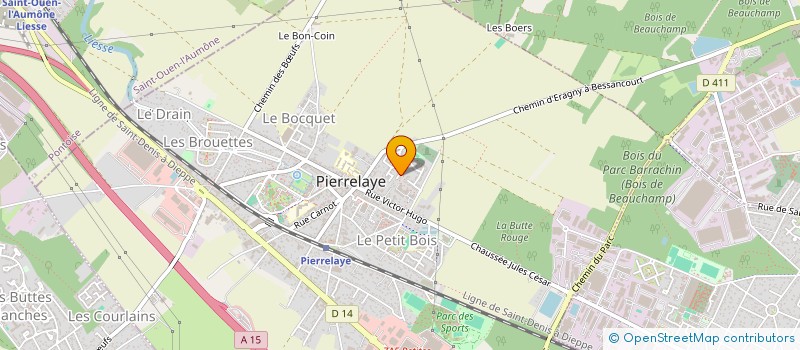 localisation de l'entreprise DUDICOURT  PIERRELAYE