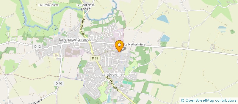 localisation de l'entreprise DUDIT-PENAUD à LANDEVIEILLE