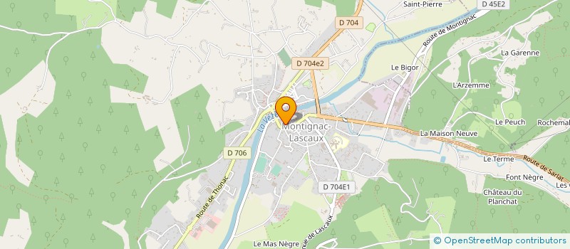 localisation de l'entreprise DUDJOM ET COMPAGNIE à SAINT-LEON-SUR-VEZERE