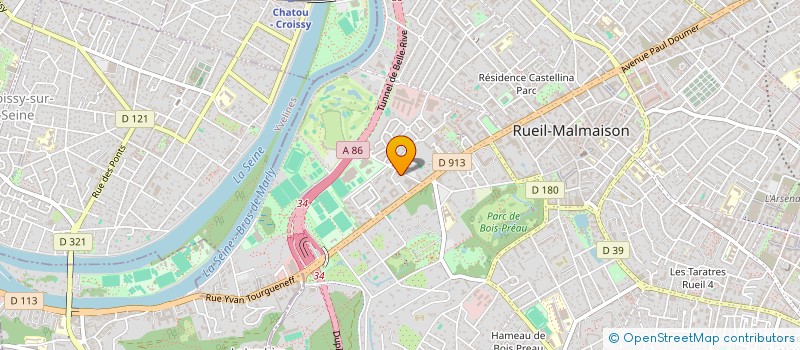 localisation de l'entreprise DUDON SA à RUEIL-MALMAISON