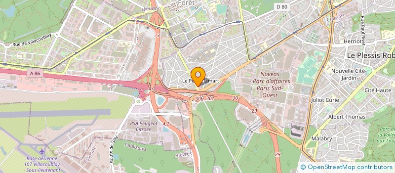 localisation de l'entreprise DUDOUET FENETRES ET VERANDAS à CLAMART