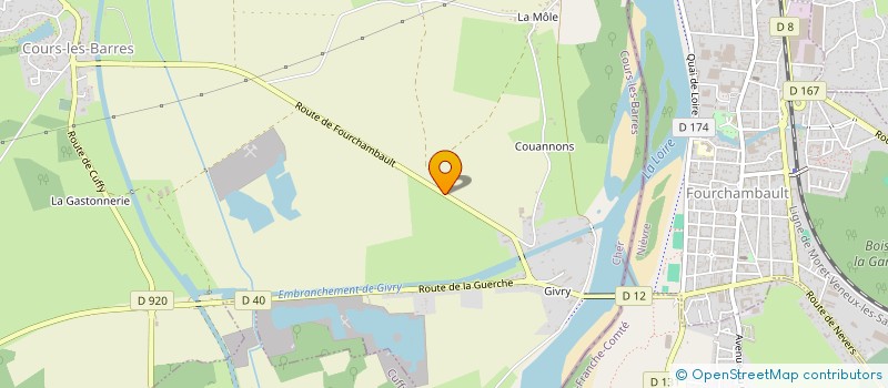 localisation de l'entreprise DUDRAGNE-BESSON  COURS-LES-BARRES