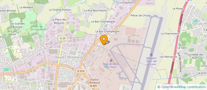 localisation de l'entreprise DUDS  PARCAY-MESLAY