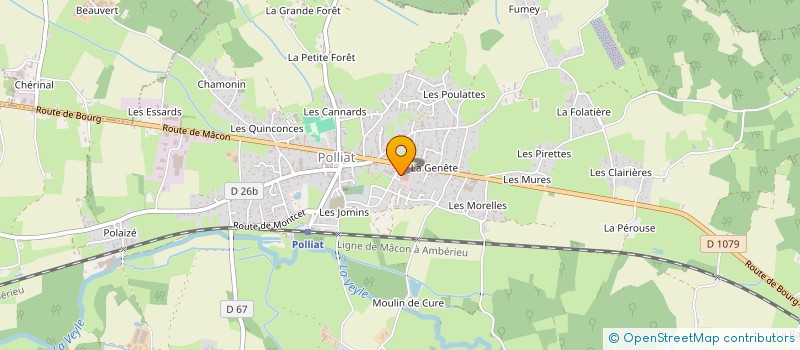 localisation de l'entreprise DUDUINVEST à POLLIAT