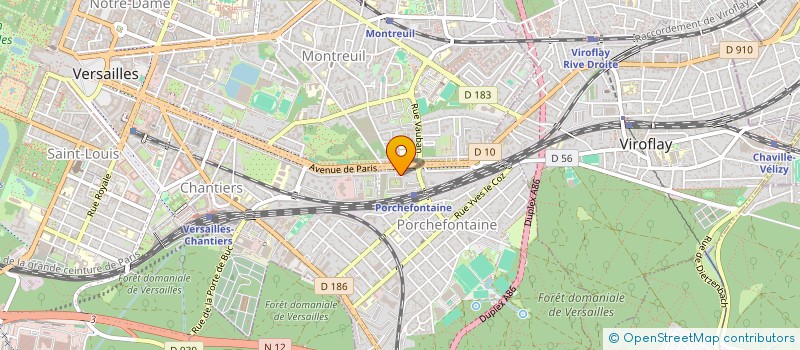 localisation de l'entreprise DUE TO DATA à VERSAILLES