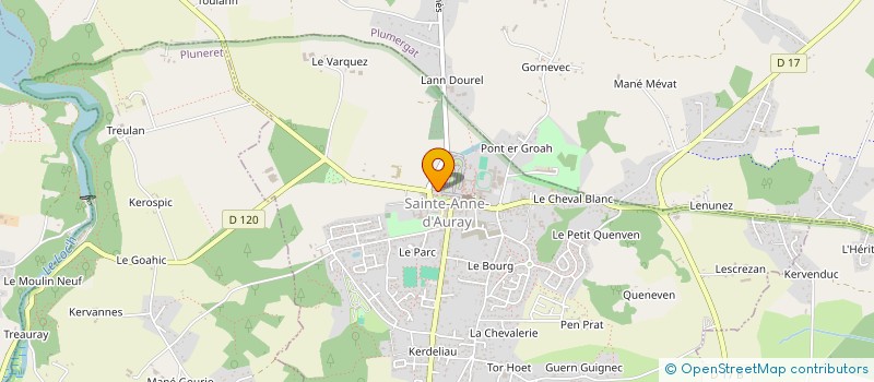 localisation de l'entreprise DUEDAL BREIZH  SAINTE-ANNE-D'AURAY