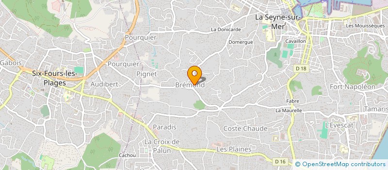 localisation de l'entreprise DUF  LA SEYNE-SUR-MER