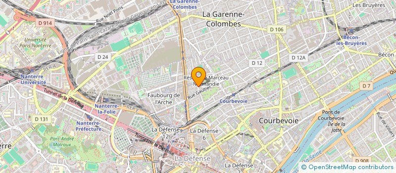 localisation de l'entreprise DUF-IMMO à COURBEVOIE