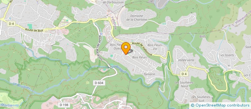 localisation de l'entreprise DUFAU  BIOT