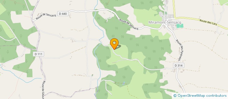 localisation de l'entreprise DUFAU ENERGIE  MIRAMONT-SENSACQ