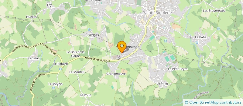 localisation de l'entreprise DUFAU IMMO à SAINTE-SIGOLENE