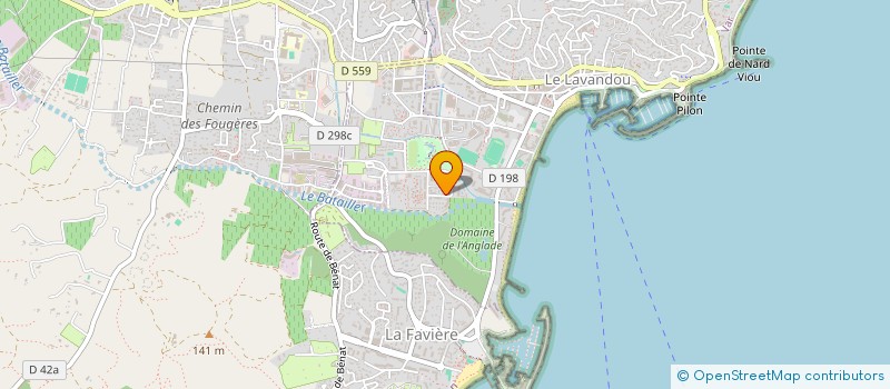 localisation de l'entreprise DUFAY PRUVOT  LE LAVANDOU