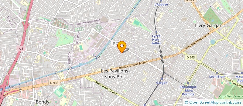 localisation de l'entreprise DUFEAL TRANSPORTS à LES PAVILLONS-SOUS-BOIS